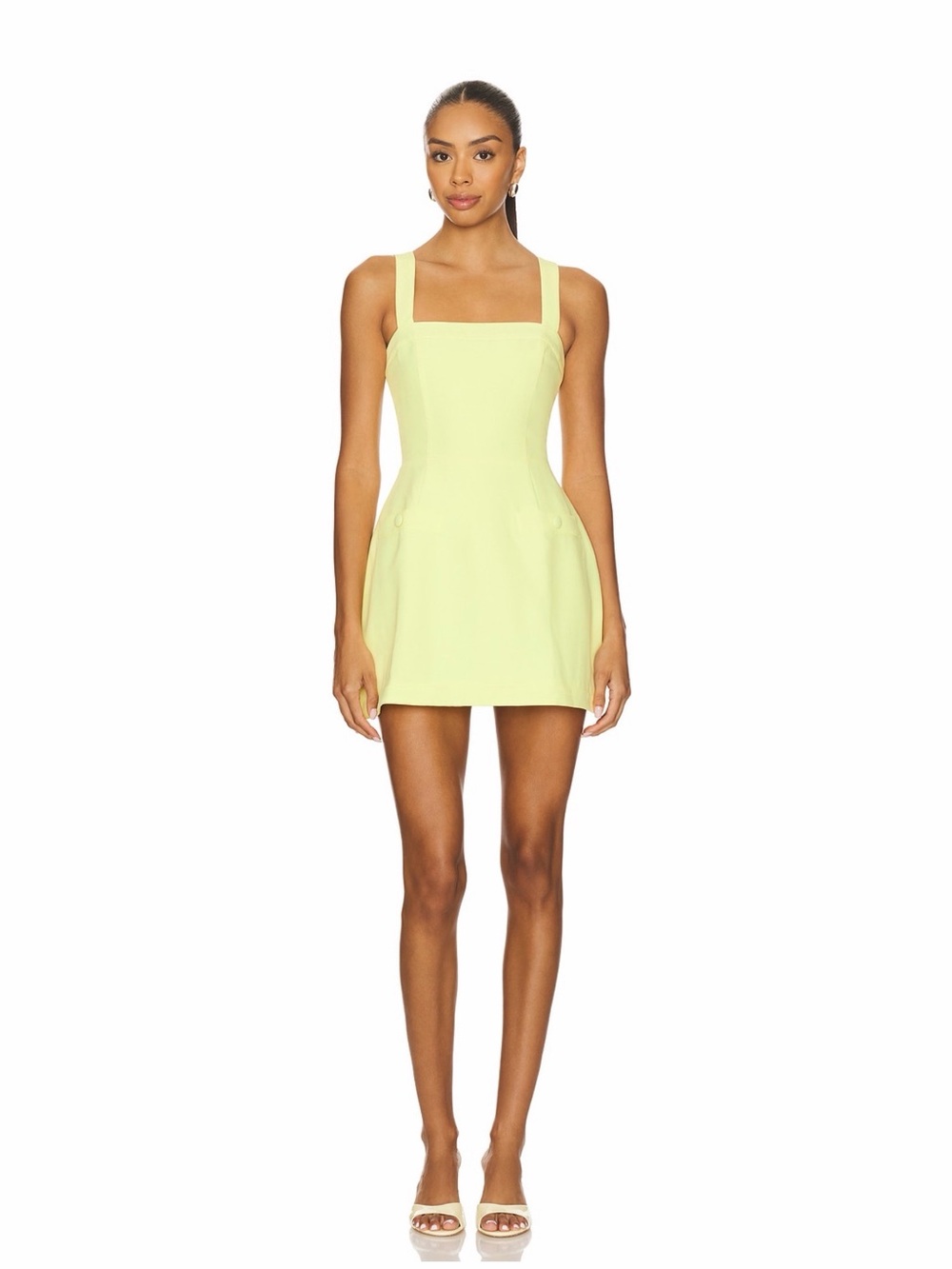 Amanda uprichard Jaxon romper new xs butter yellow dress